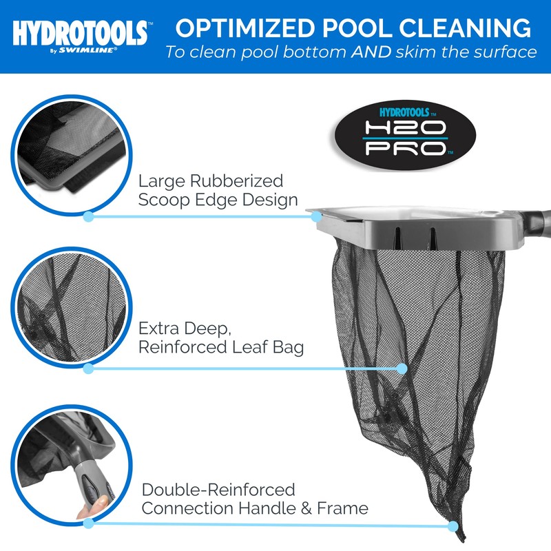 Swimline HYDROTOOLS 80605 Leaf Net Inground Above Ground Pool Pond