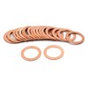 sourcing map Washers Pack of 20 19 mm Flat Seal