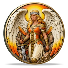 Viking Challenge Coin - Norse Mythology Viking Challenge Coin - Symbolizing Honor, Courage, Strength, and a Sacred Calling Viking Talisman Coin Gift with Protective Case