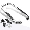 (2Pcs) 3 Inch Chrome Stainless Round Nerf Step Bars Side