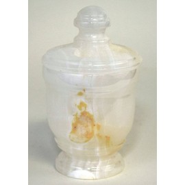 Nature Home Decor 542WO White Onyx Toothbrush Holder of Bathroom Accessories of Tasmanian Collection