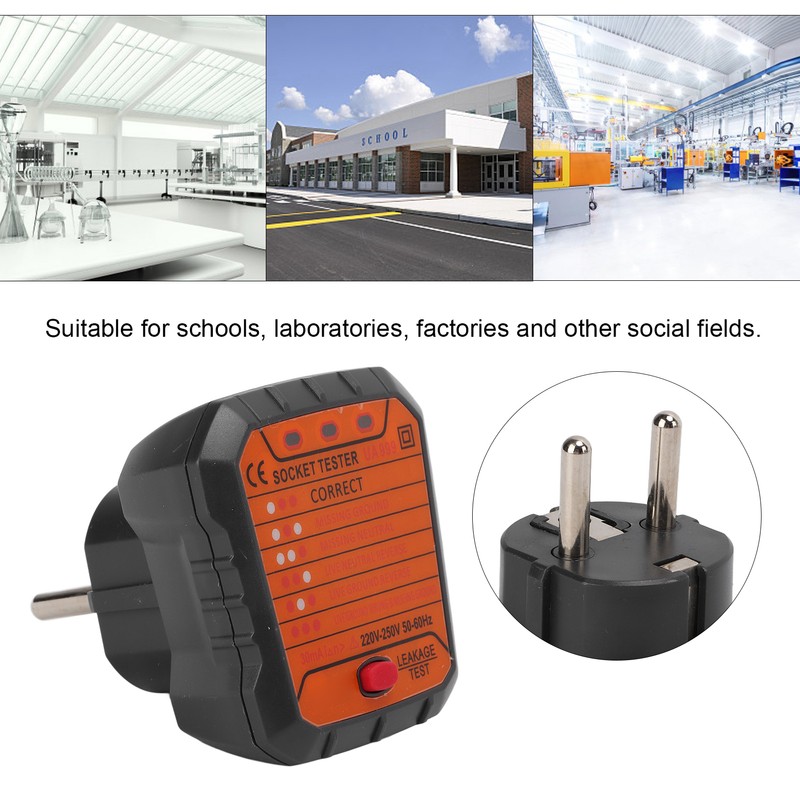 Socket Tester Multifunction Electric Socket Tester Mains Fault Checker Tool