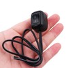 Tiardey DC 10A 12V Paste Type Toggle Switch, Black, Auto