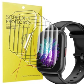 Blueshaweu Screen Protector Compatible with Ruimen Smartwatch 1.69 Inch H1, HD Clear Flexible TPU Screen Protector [Pack of 6] for Ruimen H1 Smartwatch (Transparent)