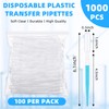 Buryeah 1000 Pcs Plastic Pipettes Droppers 3ml Disposable Transfer Pipettes