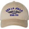 USS La Jolla SSN-701 with Silver Dolphins Unstructured Dad Cap