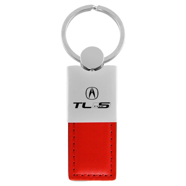 Acura TL Type S Leather Key Ring (Red)