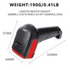 LENVII Wired 2D Barcode Scanner Handheld 1D QR Barcode Scanner