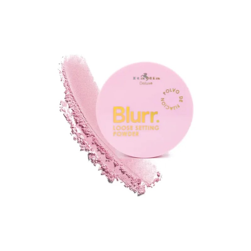 Kit Blurr Italia Deluxe Loose Powder: Polvo Suelto Fijador Translucent,