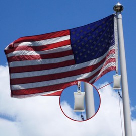 ROTERDON Flag Weights for Bottom of Flag, 450 Grams Flag Weight for Weighting/Fixing Flags in Windy Flag Location, no Noise