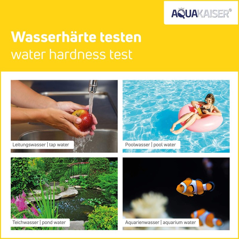 Water Hardness Test Strips °dH - Pack of 20 -