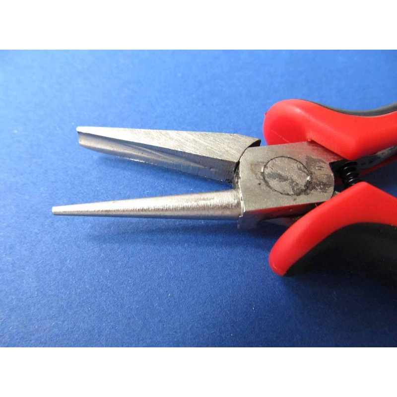 Concave Convex Nose Pliers Round Jewelry Bending Miniblings 12Cm R/Black