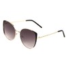 Ear Shield Retro Cat Eye Frame Round Lens Sunglasses M10720