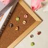 60Pcs Cute Mini Bread Push Pins Fun Food Thumb Tacks