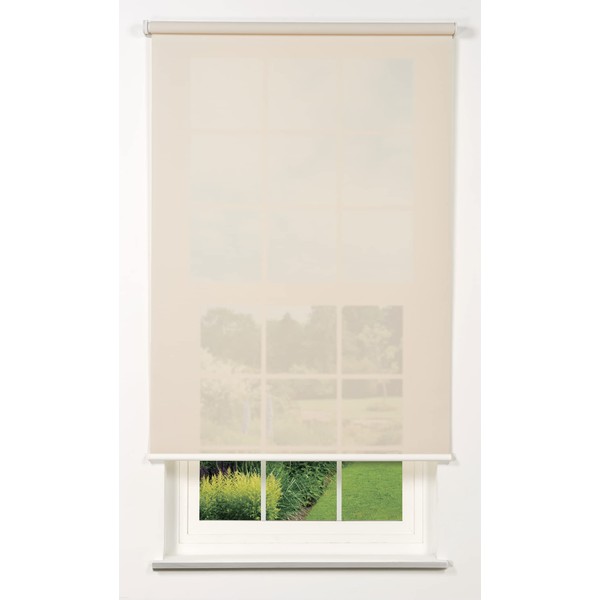 Linen Avenue Cordless 5% Solar Screen Standard Roller Shade, Fawn
