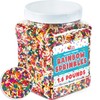 Rainbow Sprinkles - 1.6 Pounds - Ice Cream Sundae Toppings
