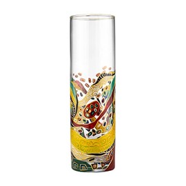 Victoria Bella 43767/260/MK 10.5"-Height Glass Vase G. Klimt, Hand-Painted, Home Decor, Centerpiece