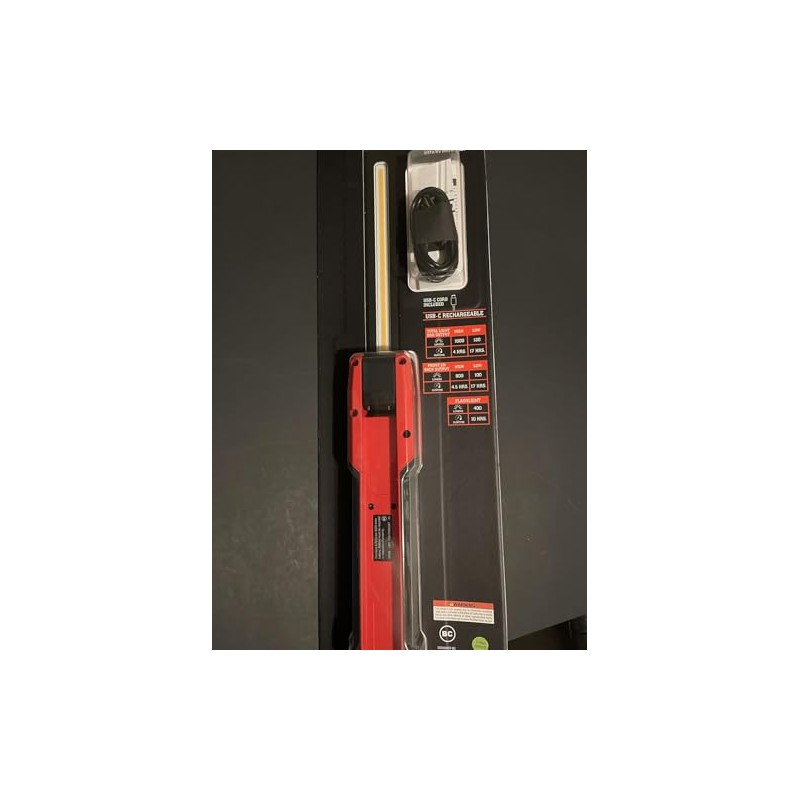 ICON 1000 Lumen Dual-Sided Rechargeable Slim Bar Light with UV