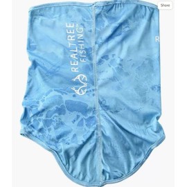 Realtree NEW! Staghorn Realtree Face Gaiter Mask, Light Blue, Fishing Ski Snowboarding