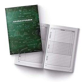 itenga Homework Book Formula Board DIN A5 96 Pages School Supplies My Homework for Community School Gymnasium