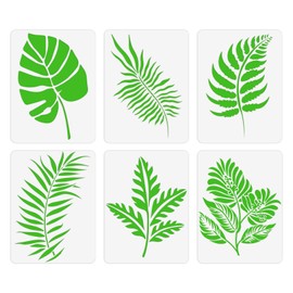 Large Stencils for Painting, Wall Stencils for Crafts Reusable Art Templates for Painting on Wood Canvas Floor Wall Tile Fabric Furniture (Tropical Leaves)