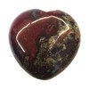 Bacatgem 1 Pcs Natural Dragon Blood Jasper Palm Worry Carved
