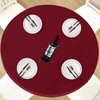 LUSHVIDA Round Table Cover Elastic Tablecloth Vinyl Fitted Table Cover