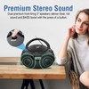 Nextron Portable Stereo CD Player Boombox with AM/FM Radio, Bluetooth,