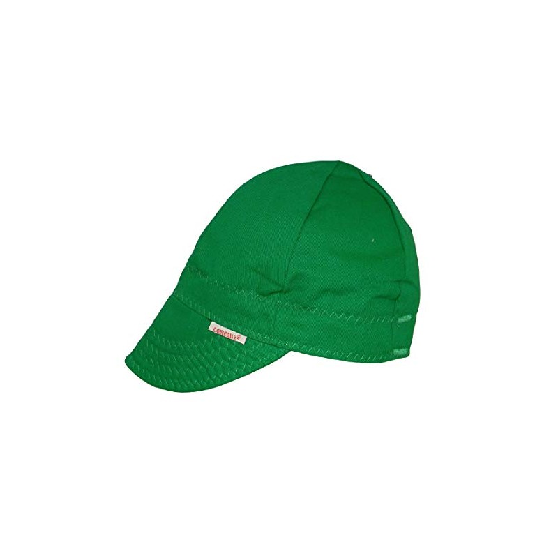 Comeaux Caps Reversible Welding Cap Solid Green Size 7 5/8