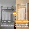 BVANQ Heated Towel Rack with Timer, 8-Bar Electric Towel Warmer