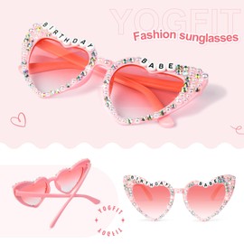 YOGFIT Birthday Glasses for Women, Birthday Party Gifts Accessories Birthday Sunglasses for Happy Birthday
