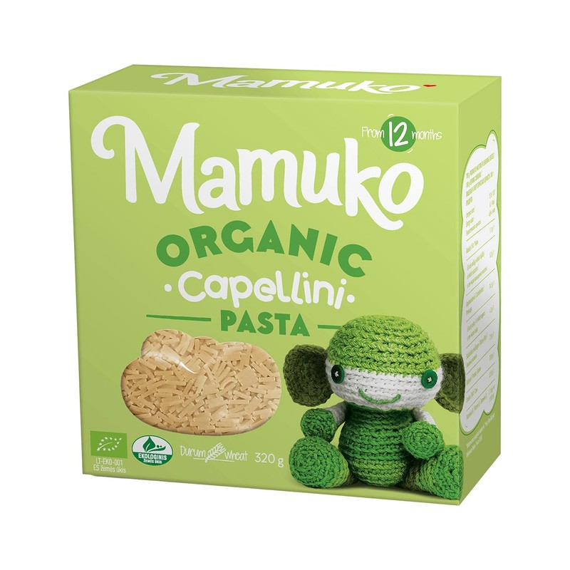 Mamuko Organic The Beginning Pasta 4-Pack Variety Mix (Ditalini, Stelline,