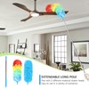 iHUFeather Rainbow Extendable Static Duster Reusable Microfiber Duster with 100"