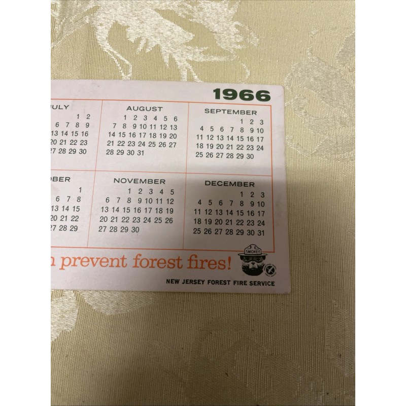 1966 Smokey The Bear / New Jersey Forest Fire Service