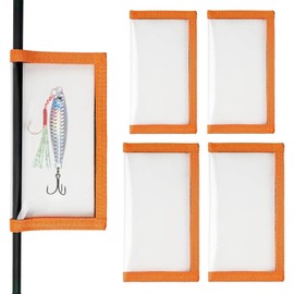 PVC Bait Box 4 Pieces Fishing Bait Set Transparent Easy to Clean Visible Coated Durable Stable Ideal for Fishing Accessories Fishing Lure Wraps Practical Storage for Anglers