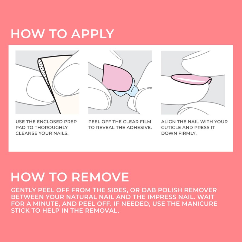 KISS imPRESS Colour Press-On False Nails - Vivid Lavender -