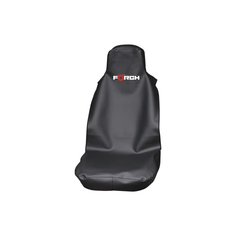 Förch Black Faux Leather Seat Protector with Airbag Approval, Protective