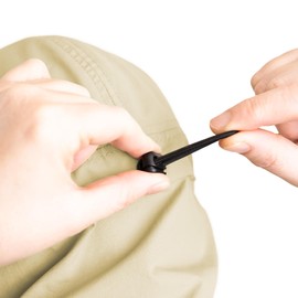 Tillak Chamisa Sun Hat, Lightweight Nylon 5 Panel Cap with Hide-able Neck Shade and Spring Cord (Tan)