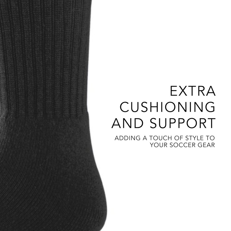 Augusta Sportswear Standard Soccer Socks, Black, Large