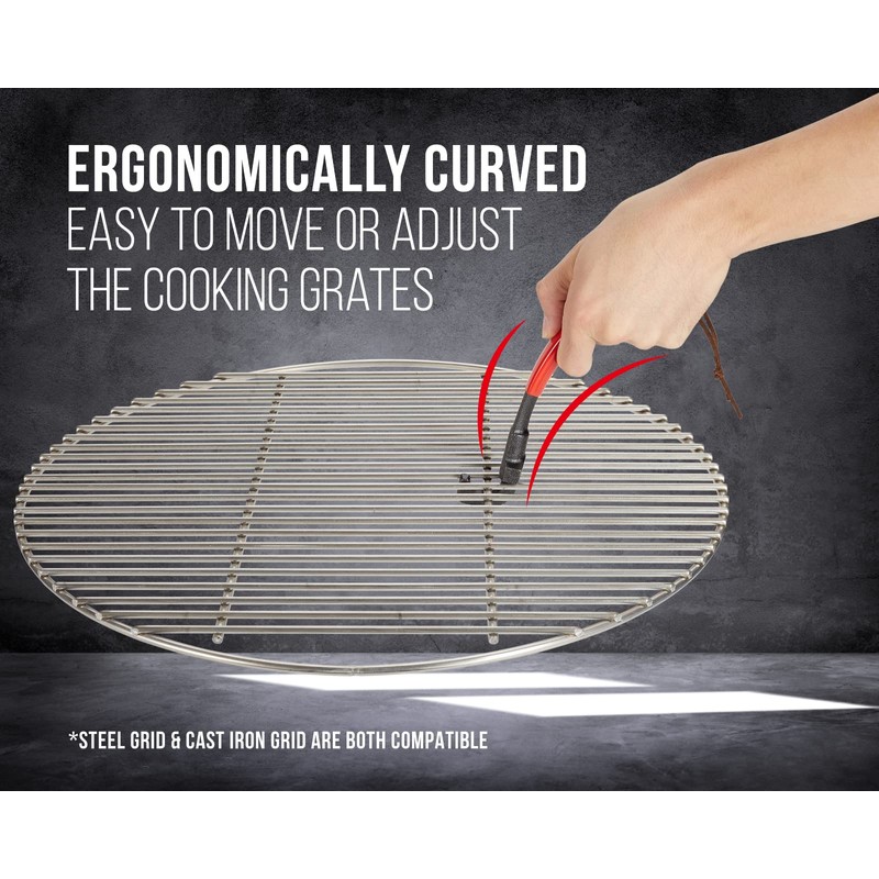 GriAddict Universal Grill Grate Lifter Tool - Hot Surfaces Handling
