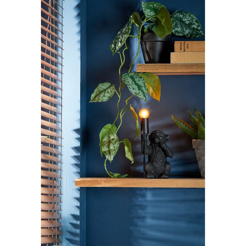 Light & Living Monkey Table Lamp - Black - 13