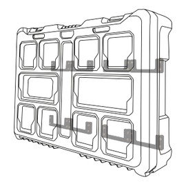 StealthMounts Cleat 'n' Feet Mounting System (4 Pack) | Tool Box Storage System | Mount Anywhere | Compatible with Milwaukee Packout