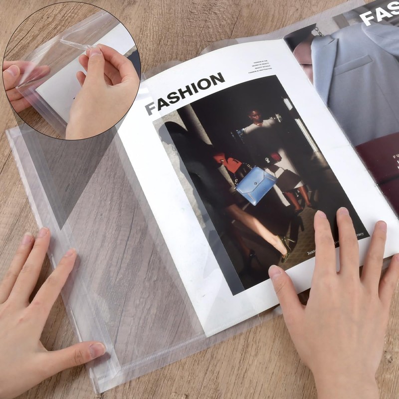Book Cover A4 Transparent, Pack of 20 Notebook Covers A4