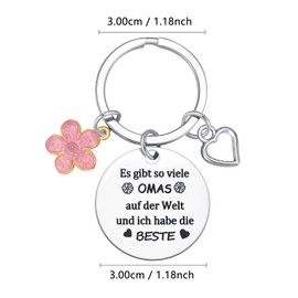 Jusgan Christmas Gift Grandma Keyring Grandma Mother's Day Gifts