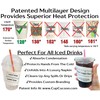Disposable Cup Sleeves that Unfold Into Napkins (500-Pack) Superior Hot/Cold