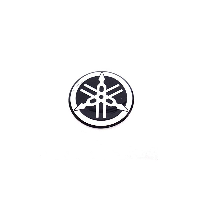 Yamaha Tuning Fork Emblem Sticker, Silver, Genuine Product, 1.2 inches