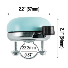 Marque Beach Cruiser Bike Bell (Blue)