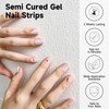 Semi Cured Gel Nail Strips, 28 pcs Gel Nail Stickers