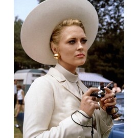 Faye Dunaway classy elegant hat The Thomas Crown Affair 8x10 Vivid Color Photo