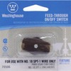 Westinghouse Lighting 7050600 Feed-Through On/Off Switch, Brown